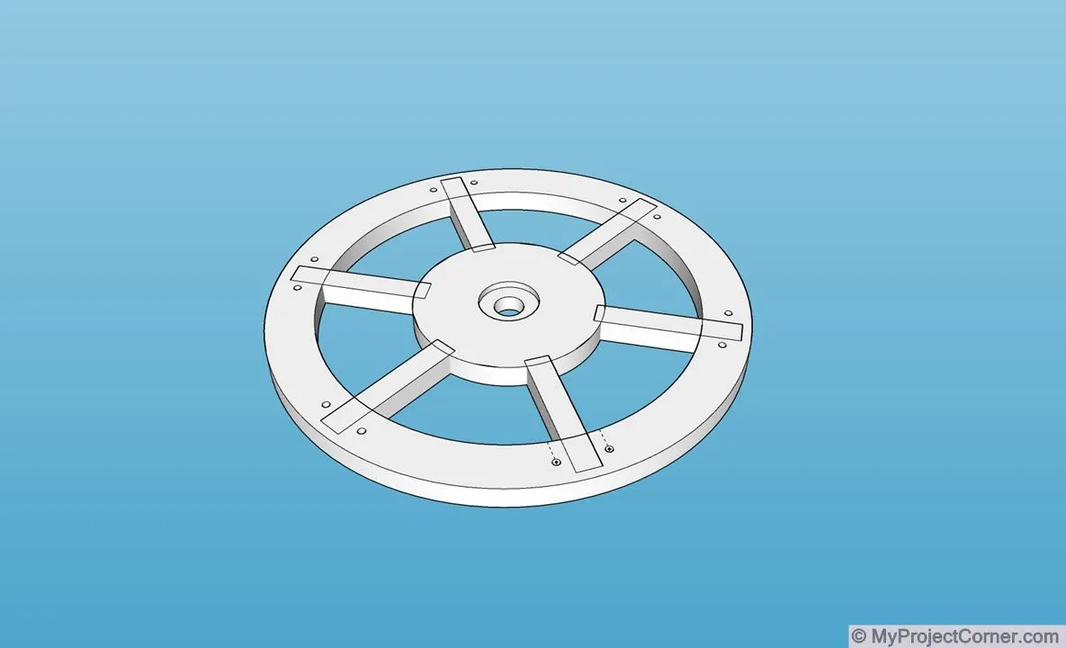 SketchUp model of lawn scarifier attachment
