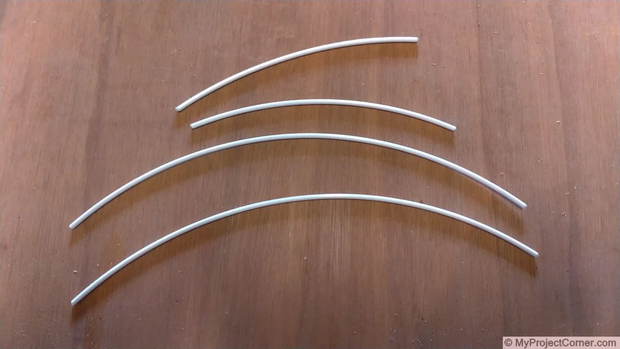 cutting the polyester wire to length for scarifier