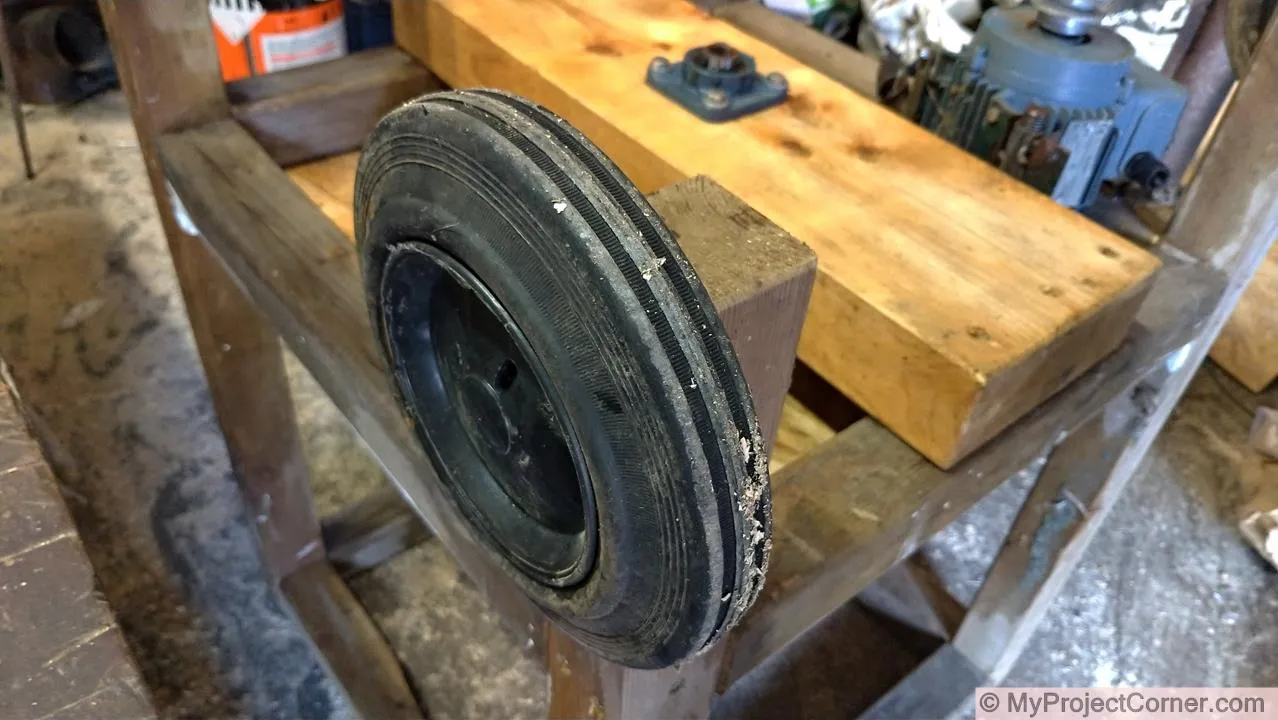 Adding wheels to my homemade chicken plucker