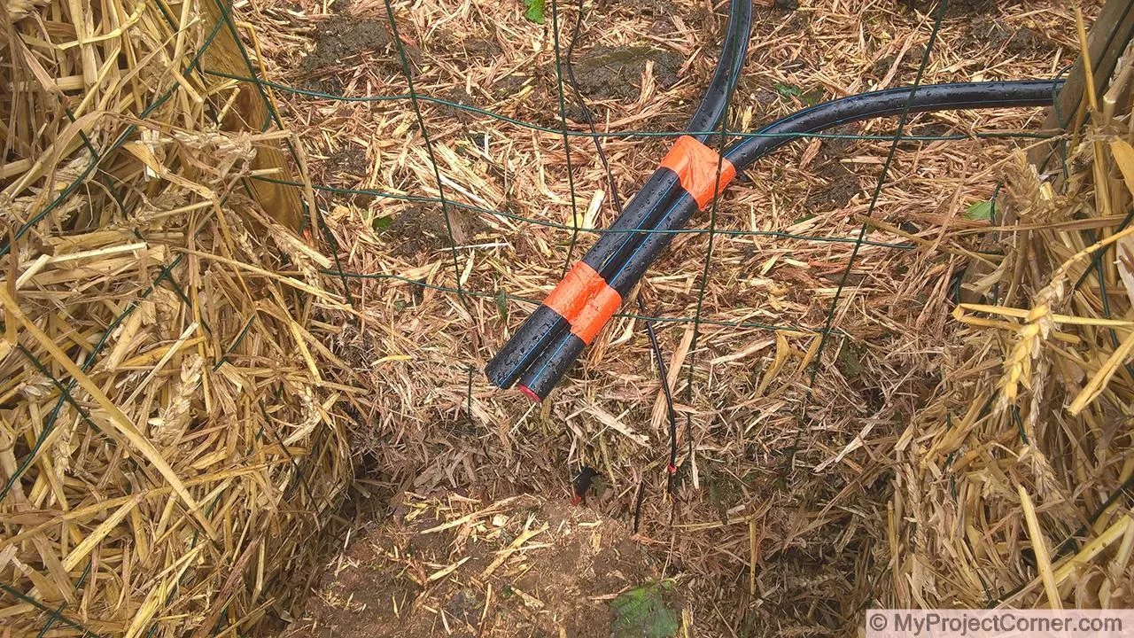 laying out the compost heating system