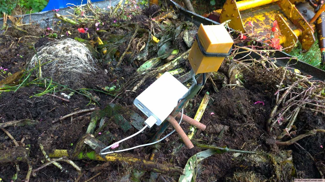 Using ESP8266 temperature sensor for compost