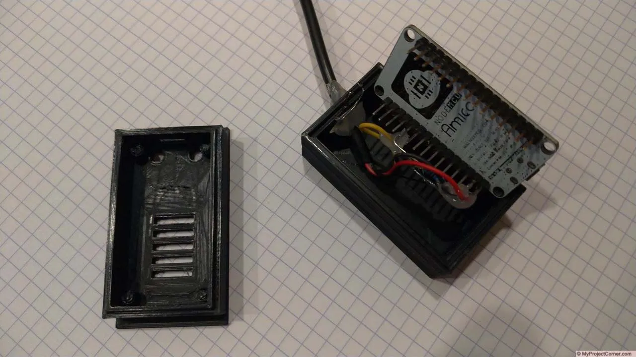 Assembled portable temperature sensor