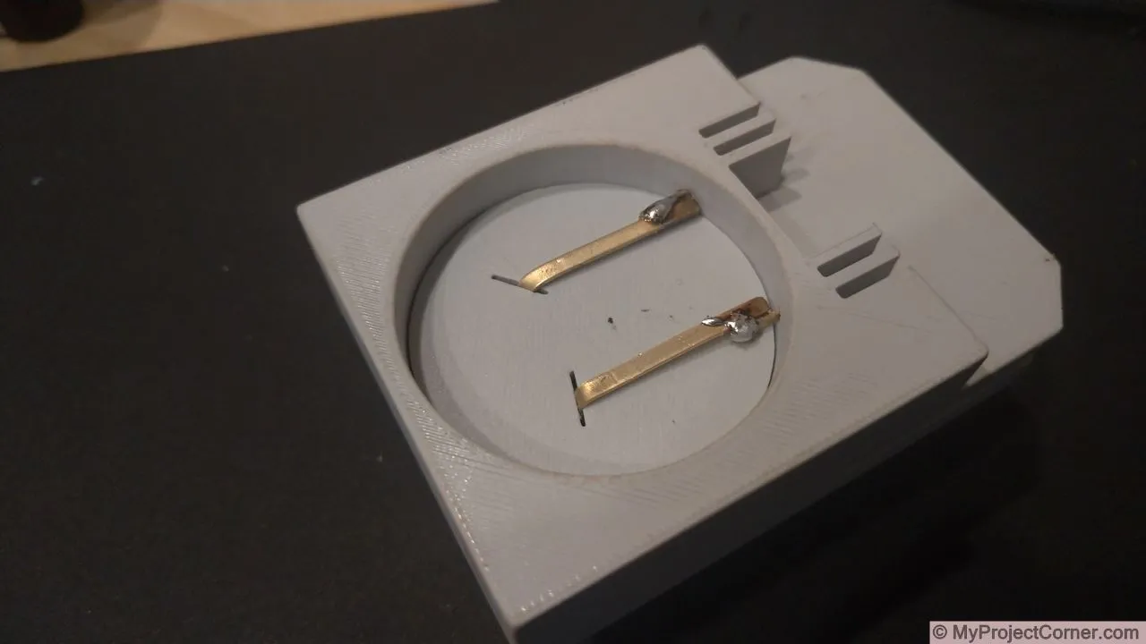 connecting and soldering the battery terminals