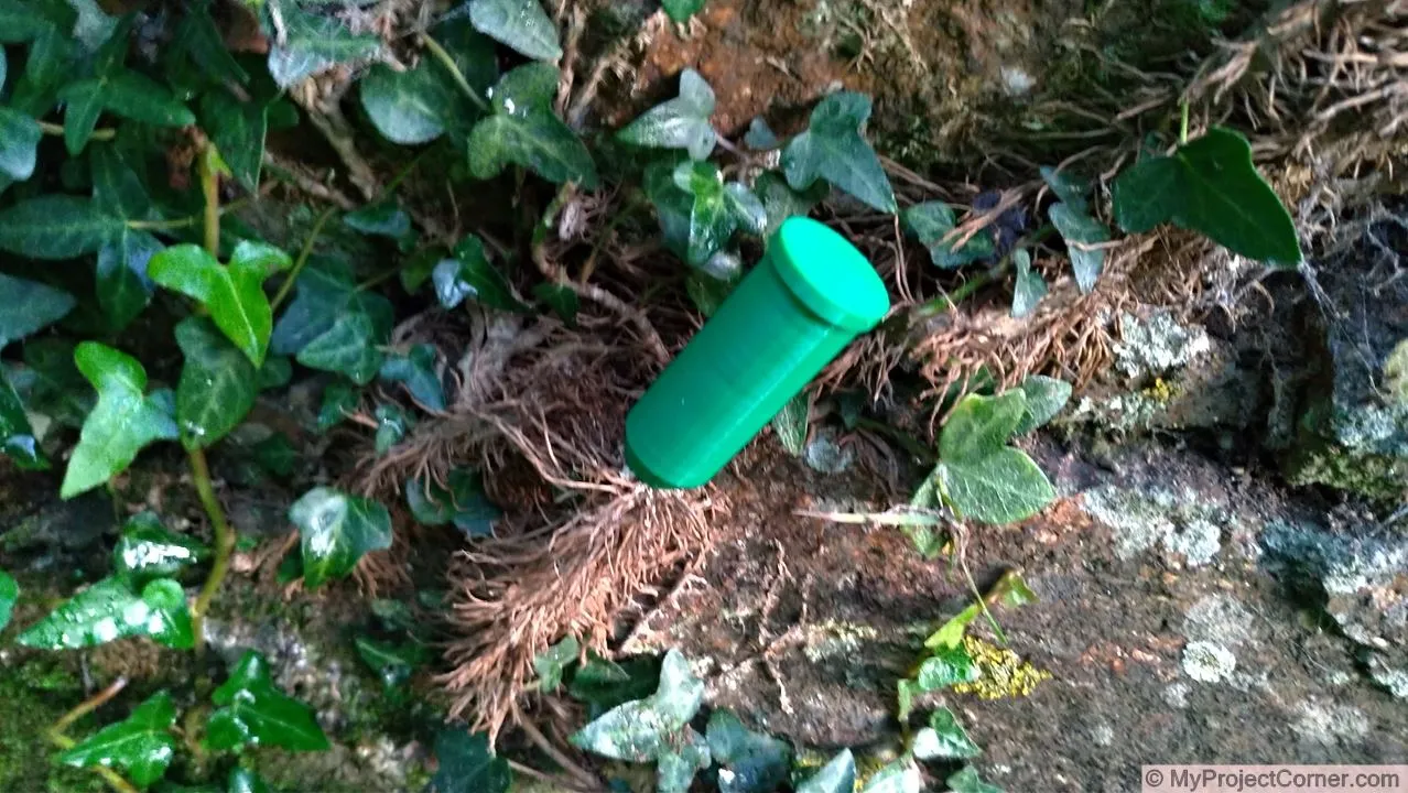 My 3D printed Ivy killer inserted into ivy stem