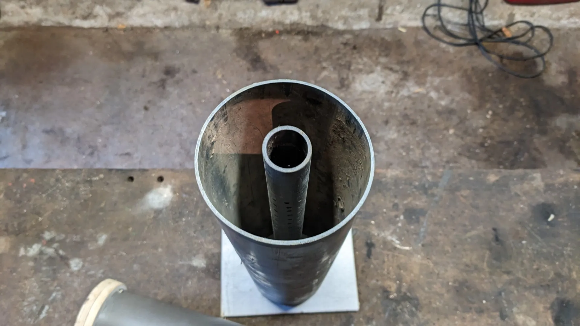 making the press for paper and sawdust logs