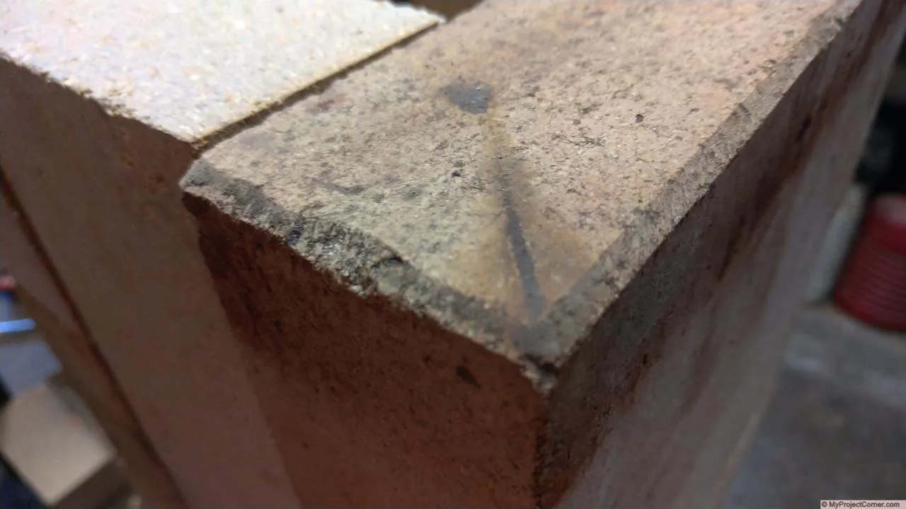 chamfered bricks for fire box