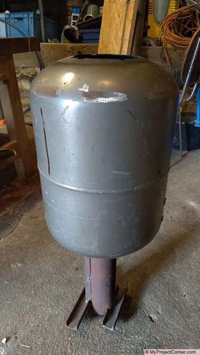 pellet rocket stove hopper assembly