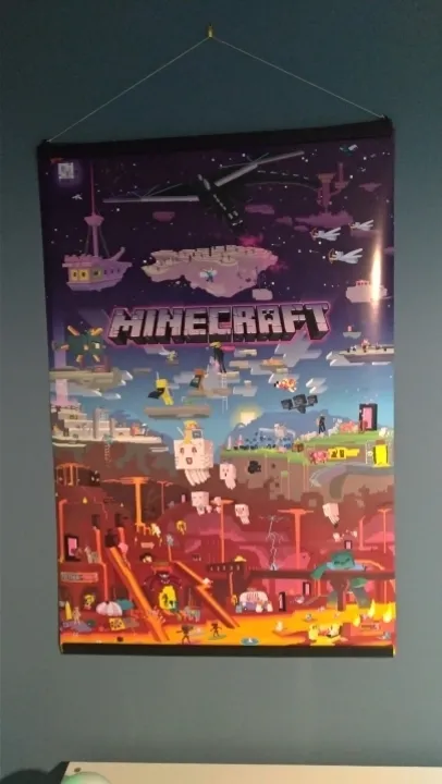 magnetic poster holder in use