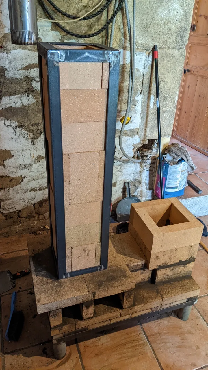 the chimney riser finished