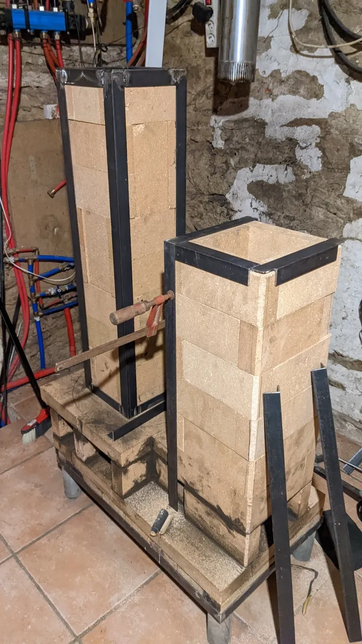 adding steel framework to the fuel feed