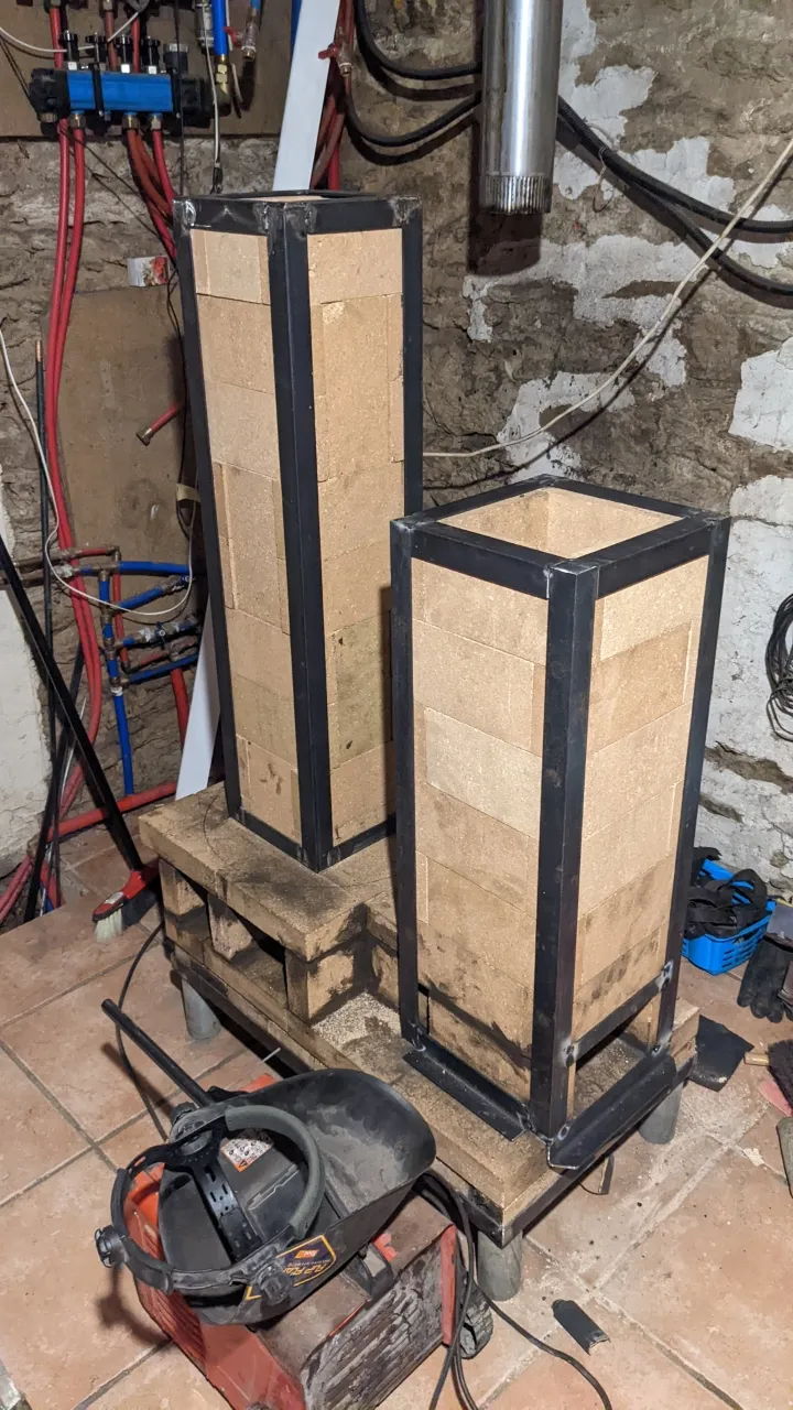 Finishing the welding of the framework