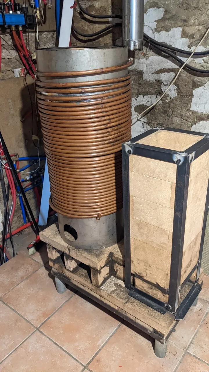 adding the heat recovery cylinder