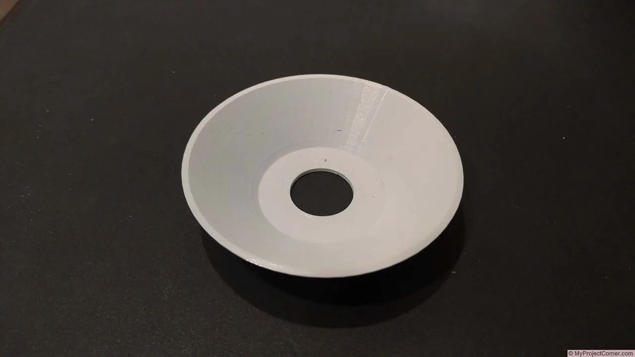 The finished 3d printed sticky dead fly catcher