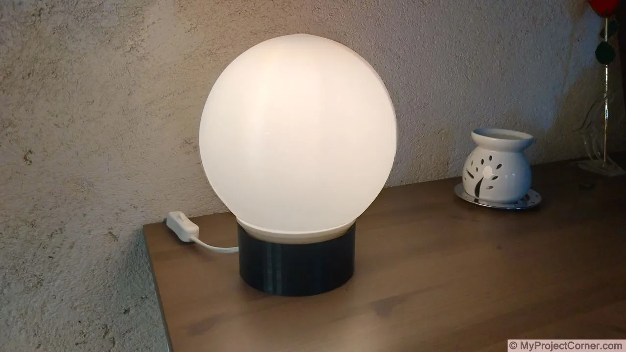 Finished Sunrise Alarm Lamp