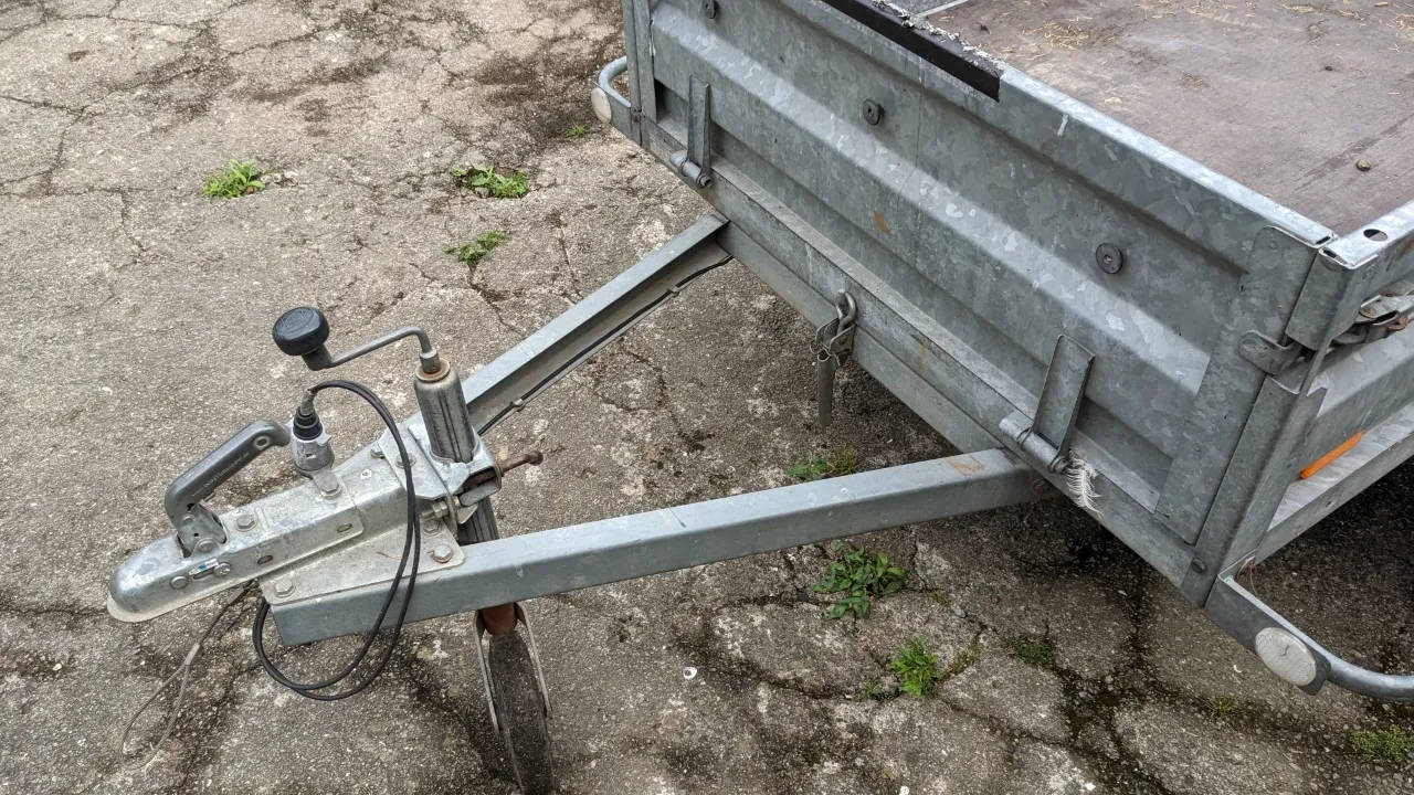 Homemade diy car trailer bike rack