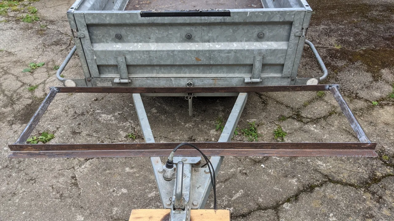 Homemade diy car trailer bike rack