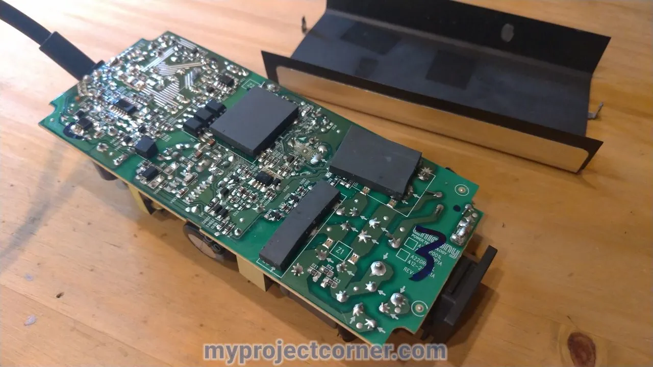 removed the metal circuit board cover on xbox one PSU