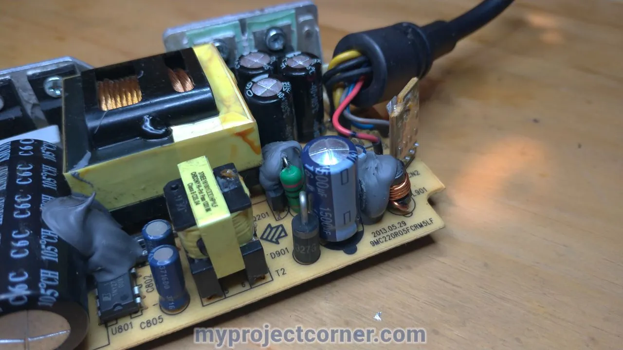 Ready to un-solder capacitor on the xbox one psu